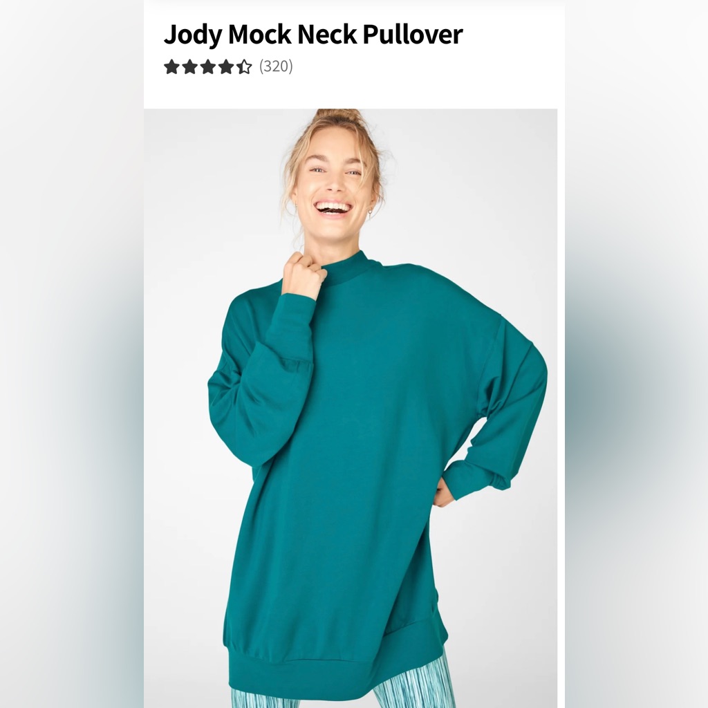 Fabletics Mock Neck Pullover Tunic